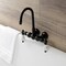 Kingston Brass AE3T0 3-3/8 Inch Wall Mount Tub Faucet, Matte Black AE3T0 - alternate 5